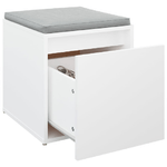 vidaXL Cassetto Contenitore Bianco 40,5x40x40 cm in Legno ingegnerizzato