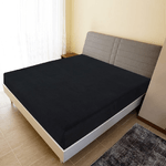 vidaXL Lenzuolo con Angoli Jersey Nero 90x200 cm Cotone