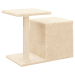 vidaXL Albero per Gatti con Tiragraffi in Sisal Crema 50,5 cm