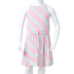 Abito da Bambina con Coulisse Senza Maniche Rosa 128