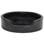 Lettino per Cani Nero 69x59x19 cm in Peluche e Similpelle