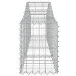 vidaXL Cesti Gabbioni ad Arco 4 pz 200x30x40/60 cm Ferro Zincato