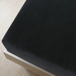 vidaXL Lenzuolo con Angoli Jersey Nero 100x200 cm Cotone