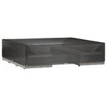 vidaXL Copertura Mobili da Giardino 16 Occhielli 240x240x55cm Quadrata