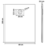 Piatto Doccia in SMC Bianco 100x80 cm