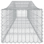 vidaXL Cesti Gabbioni ad Arco 4 pz 400x50x40/60 cm Ferro Zincato