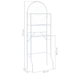 vidaXL Scaffale da Bagno 60x33x174 cm Bianco