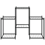 Portafiori 83x25x60 cm Ferro Nero