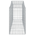 vidaXL Cesti Gabbioni ad Arco 30 pz 200x50x80/100 cm Ferro Zincato