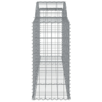 vidaXL Cesti Gabbioni ad Arco 10 pz 300x50x100/120 cm Ferro Zincato