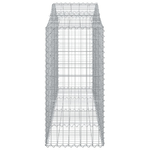 vidaXL Cesti Gabbioni ad Arco 30 pz 200x50x100/120 cm Ferro Zincato