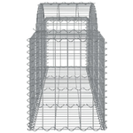 vidaXL Cesti Gabbioni ad Arco 12 pz 200x50x60/80 cm Ferro Zincato