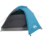 vidaXL Tenda da Campeggio 4 Persone Blu 267x272x145 cm Taffetà 185T