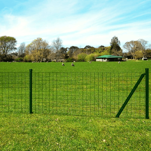vidaXL Recinzione Europea in Acciaio 25 x 0,8 m Verde
