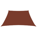 Parasole a Vela in Tela Oxford a Trapezio 2/4x3 m Terracotta