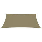 vidaXL Parasole a Vela Oxford Rettangolare 3x4,5 m Beige