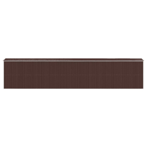 Capanno Giardino Marrone Scuro 192x1021x223 cm Acciaio Zincato