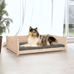 vidaXL Cuccia per Cani 95,5x65,5x28 cm in Legno Massello di Pino