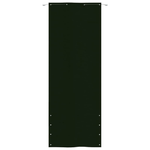 Paravento per Balcone Verde Scuro 80x240 cm in Tessuto Oxford