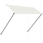 Tenda da Sole Retrattile con LED 250x150 cm Crema