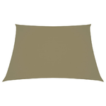 Parasole a Vela in Tela Oxford a Trapezio 2/4x3 m Beige