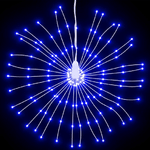 vidaXL Illuminazioni di Natale Galassia 140 LED 8pz Blu 17 cm