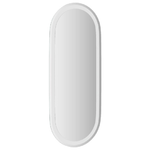 vidaXL Specchio da Bagno LED 90x40 cm Ovale