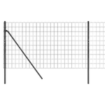 vidaXL Recinzione Metallica Antracite 0,8x10 m in Acciaio Zincato