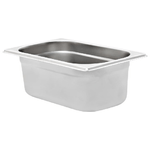 Contenitori Gastronorm 8 pz GN 1/4 100 mm in Acciaio Inox