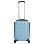 vidaXL Trolley a Custodia Rigida Blu ABS