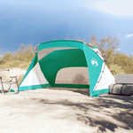 vidaXL Tenda da Spiaggia Verde 274x178x170/148 cm Taffetà 185T