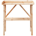 vidaXL Tavolo Piante con Ripiano 78x38x,82,5cm Legno Massello di Abete