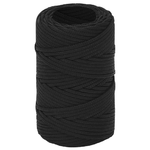 Corda Nautica Completamente Nera 2 mm 25 m in Polipropilene