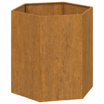 vidaXL Fioriera Ruggine 40x40x45 cm Acciaio Corten