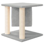 vidaXL Albero per Gatti con Tiragraffi in Sisal Grigio Chiaro 37 cm