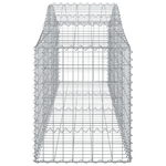 vidaXL Cesti Gabbioni ad Arco 6 pz 200x50x60/80 cm Ferro Zincato