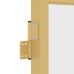 Porta Interni Sottile Oro 93x201,5cm Vetro Temperato Alluminio