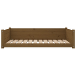 Cuccia per Cani Miele 105,5x75,5x28cm in Legno Massello di Pino