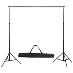 Kit per Studio Fotografico con Set di Luci e Fondale