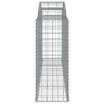 vidaXL Cesti Gabbioni ad Arco 7 pz 300x50x120/140 cm Ferro Zincato