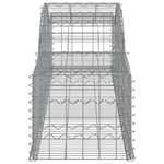 vidaXL Cesti Gabbioni ad Arco 15 pz 300x50x40/60 cm Ferro Zincato