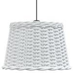 vidaXL Paralume da Soffitto Bianco Ø40x26 cm in Vimini