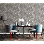 DUTCH WALLCOVERINGS Carta da Parati Onyx Grigio Scuro