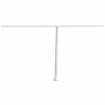 vidaXL Set Pali per Tenda da Sole Bianco 450x245 cm Ferro