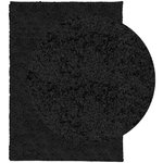 vidaXL Tappeto Shaggy a Pelo Lungo Moderno Nero 200x280 cm