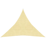 Parasole a Vela HDPE Triangolare 3,6x3,6x3,6 m Beige