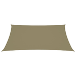 vidaXL Parasole a Vela Oxford Rettangolare 2,5x4,5 m Beige