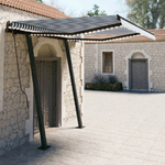 Tenda da Sole Retrattile Manuale con LED 3,5x2,5m Blu e Bianca