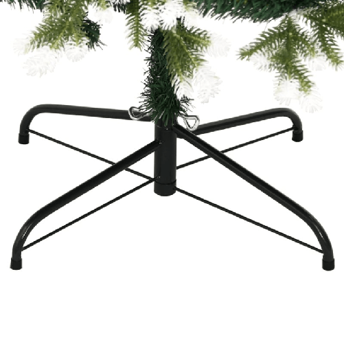 vidaXL Albero Natale Artificiale Incernierato con Neve Fioccata 180 cm