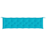 vidaXL Cuscino per Panca da Giardino Turchese 200x50x7 cm in Tessuto